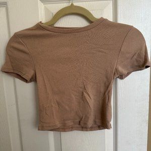 Studio Sunday - Ribbed, T-Shirt Crop Top